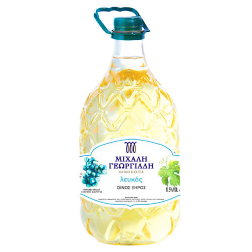 ΓΕΩΡΓΙΑΔΗ ΜΙΧΑΛΗ ΟΙΝΟΣ 3lit. - (ΛΕΥΚΟΣ ΞΗΡΟΣ)