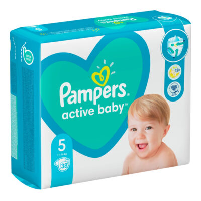 PAMPERS ΠΑΝΕΣ ACTIVE BABY No5 (38τεμ.) (11-16kg) (VP)