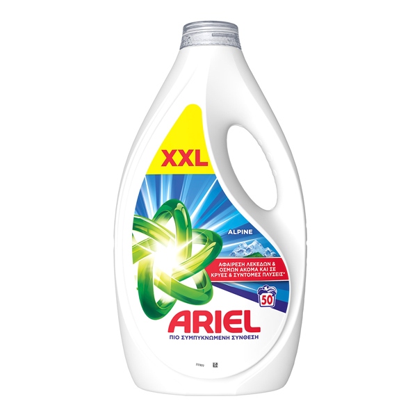 ARIEL ΥΓΡΟ ΠΛΥΝΤΗΡΙΟΥ ΡΟΥΧΩΝ 50μεζ. (2,25lt) - (ALPINE)