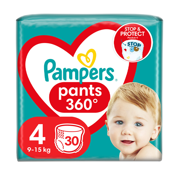 PAMPERS PANTS Νο4 (30τεμ.) (9-15kg) (VP)