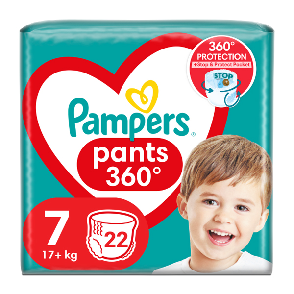 PAMPERS PANTS Νο7 (22τεμ.) (17kg+) (VP)