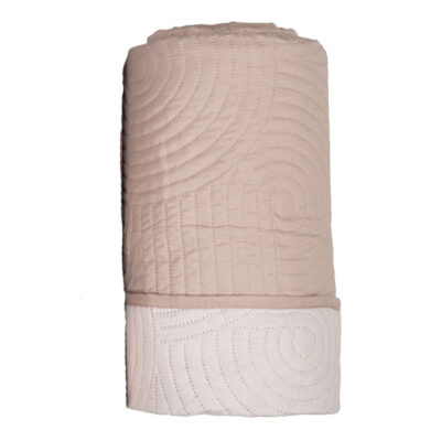 FLAMINGO ΚΟΥΒΕΡΛΙ ULTRASONIC ALA (160x220cm) - (BEIGE-NATURAL) (100% MICROFIBRE)