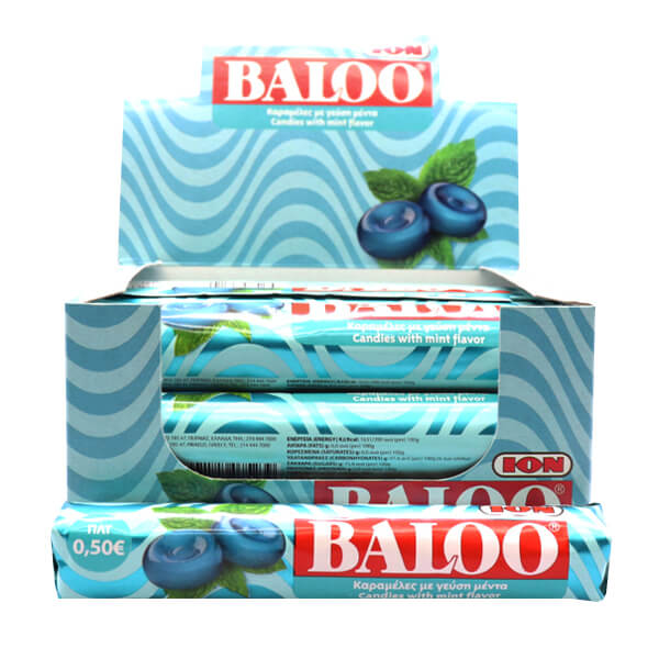 ΙΟΝ BALOO ΚΑΡΑΜΕΛΕΣ (15x52gr.)- (ΜΕΝΤΑ) (No 7523)