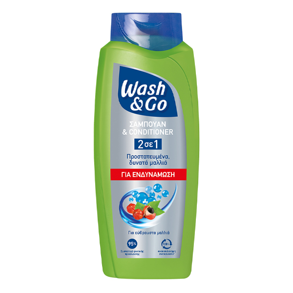 WASH ΚΑΙ GO SHAMPOO 650ml - (2 IN 1 FORTFYING)