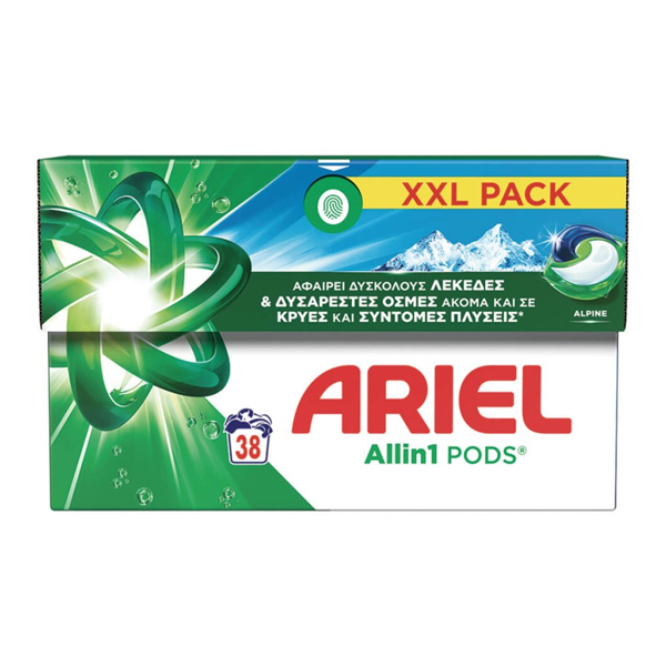 ARIEL PODS ΠΛΥΝΤΗΡΙΟΥ ΡΟΥΧΩΝ 38τεμ. - (ALPINE)
