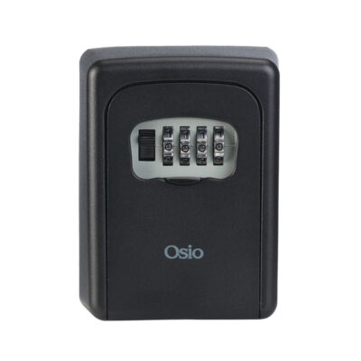 OSIO ΜΑΥΡΗ ΚΛΕΙΔΟΘΗΚΗ ΑΠΟ ΑΛΟΥΜΙΝΙΟ ΜΕ ΣΥΝΔΥΑΣΜΟ 9x4x12cm OSB-3680-BL