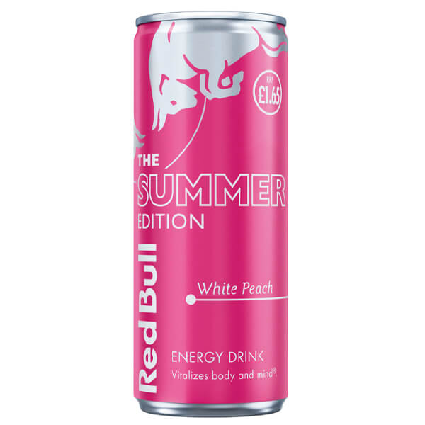 RED BULL ENERGY DRINK 250ml - (SUMMER EDITION WHITE PEACH)