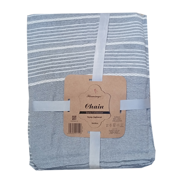 ΚΟΥΒΕΡΤΑ ΡΙΧΤΑΡΙ SANCHO 180x300cm - (100% ΒΑΜΒΑΚΙ) (ΑΝΟΙΧΤΟ ΓΚΡΙ)