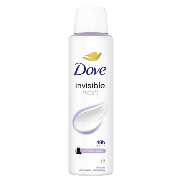 DOVE DEO SPRAY 150ml - (INVISIBLE FRESH)