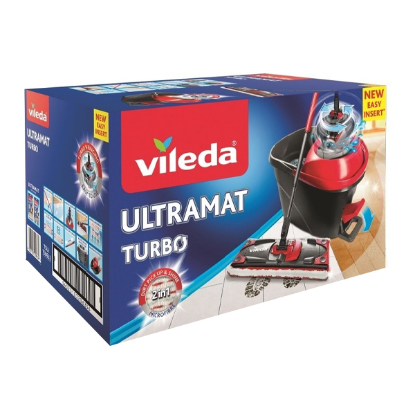 VILEDA ΣΥΣΤΗΜΑ ΚΑΘΑΡΙΣΜΟΥ - (ULTRAMAX TURBO MICROFIBRE 2in1)