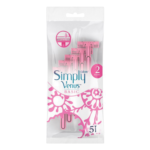 GILLETTE ΞΥΡΑΦΑΚΙΑ SIMPLY VENUS 2 (5τεμ.)
