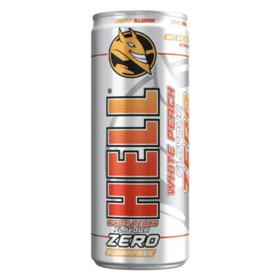 HELL ENERGY DRINK 250ml - (ZERO-WHITE PEACH)