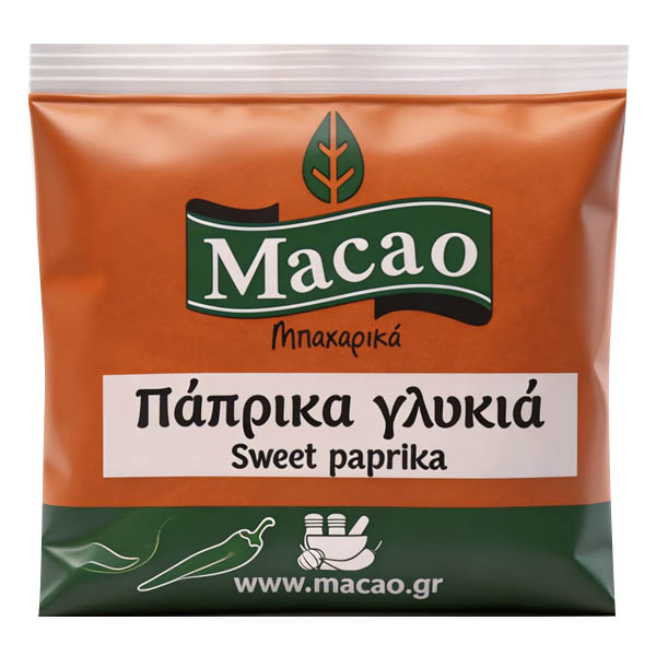 MACAO ΠΑΠΡΙΚΑ 50gr. - (ΓΛΥΚΙΑ)