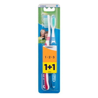 ORAL-B ΟΔΟΝΤΟΒΟΥΡΤΣΑ 1-2-3 (2τεμ.) - (ΜΕΤΡΙΑ)