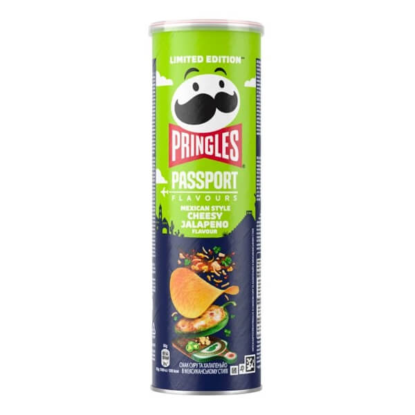 PRINGLES ΤΣΙΠΣ 165gr - (MEXICAN STYLE JALAPENO )