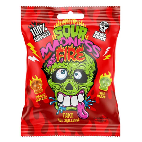 SOUR MADNESS ΚΑΡΑΜΕΛΕΣ 60gr. - (FIRE)