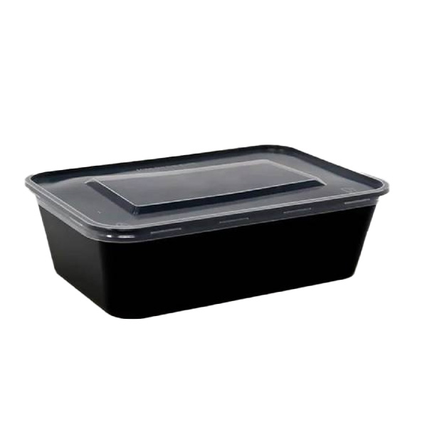 ΣΚΕΥΟΣ ΜΙΚΡΟΚΥΜΑΤΩΝ ΟΡΘΟΓΩΝΙΟ ΜΑΥΡΟ + ΚΑΠΑΚΙ 650ml - (50τεμ.)