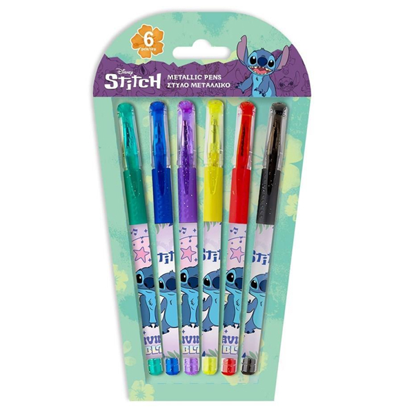 ΣΤΥΛΟ ΜΕΤΑΛΛΙΚΟ 6ΤΕΜ LILO ΚΑΙ STITCH