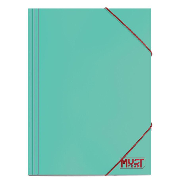 ΦΑΚΕΛΟΣ ΛΑΣΤΙΧΟ ΧΑΡΤ 25Χ35  MUST TEAM ΠΡΑΣΙΝΟ