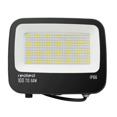 ΜΑΥΡΟΣ ΠΡΟΒΟΛΕΑΣ ΜΕ ΕΠΙΛΟΓΗ 50-70-100W + ΕΠΙΛΟΓΗ CCT 3000k-4000k-6000k IP66