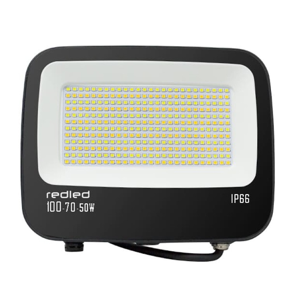 ΜΑΥΡΟΣ ΠΡΟΒΟΛΕΑΣ ΜΕ ΕΠΙΛΟΓΗ 50-70-100W + ΕΠΙΛΟΓΗ CCT 3000k-4000k-6000k IP66