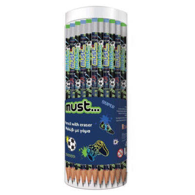 MUST ΜΟΛΥΒΙ ΜΕ ΓΟΜΑ PRESS START - FOOTBALL (40τεμ.)