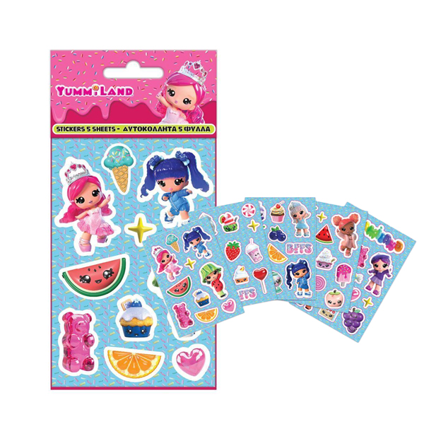 ΑΥΤΟΚΟΛΛΗΤA YUMMILAND 8X12 5ΦΥΛΛΑ