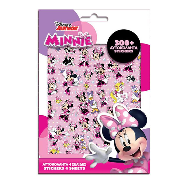 ΑΥΤΟΚΟΛΛΗΤΑ DISNEY MINNIE MOUSE ΜΠΛΟΚ 300 ΤΜΧ., 14,5X21,5 ΕΚ.