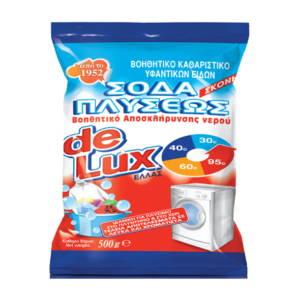 DE LUX ΣΟΔΑ ΠΛΥΣΕΩΣ ΚΡΥΣΤΑΛΛΙΚΗ 900gr.