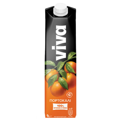 VIVA 1lit - (ΠΟΡΤΟΚΑΛΙ 100% ΦΥΣΙΚΟΣ ΧΥΜΟΣ)