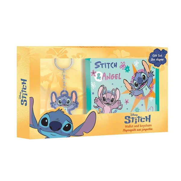 ΠΟΡΤΟΦΟΛΙ ΜΕ ΜΠΡΕΛΟΚ ΣΕΤ ΔΩΡΟΥ 20Χ12ΕΚ LILO ΚΑΙ STITCH