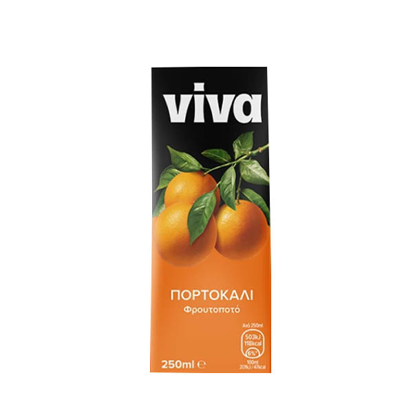 VIVA 250ml - (ΠΟΡΤΟΚΑΛΙ ΦΡΟΥΤΟΠΟΤΟ)