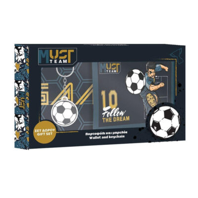 ΠΟΡΤΟΦΟΛΙ ΜΕ ΜΠΡΕΛΟΚ MUST TEAM ΣΕΤ ΔΩΡΟΥ 20Χ12ΕΚ FOOTBALL