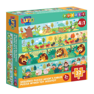 ΠΑΖΛ ΦΤΙΑΞΕ ΤΗΝ ΙΣΤΟΡΙΑ ΜΥΘΟΙ ΤΟΥ ΑΙΣΩΠΟΥ LUNA TOYS 32 ΤΜΧ. 25X5X25 ΕΚ.