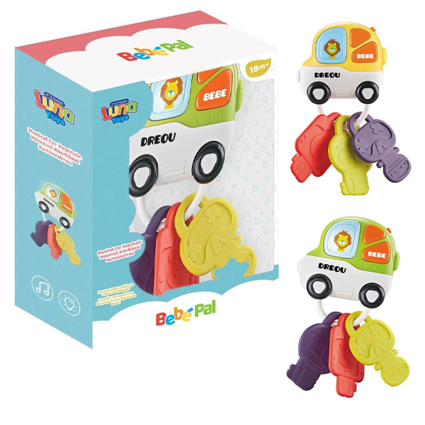 ΚΛΕΙΔΑΚΙΑ ΑΥΤΟΚΙΝΗΤΟΥ LUNA TOYS ΜΕ ΜΟΥΣΙΚΗ ΚΑΙ ΦΩΣ 15X7X6,3X20,7 ΕΚ. 2 ΣΧΕΔΙΑ