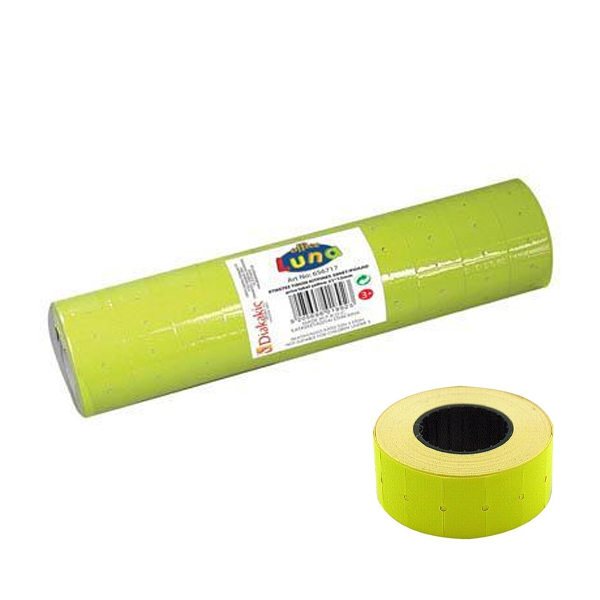 ΕΤΙΚΕΤΕΣ ΤΙΜΩΝ ΚΙΤΡΙΝΕΣ 500ΕΤ/ΡΟΛΟ 21X12MM LUNA OFFICE