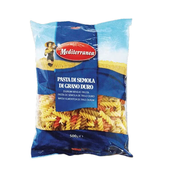 LA MEDITERRANEA 500gr. - (FUSILLI TRICOLORE)