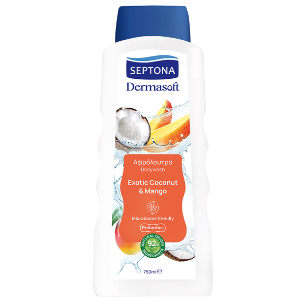 SEPTONA DERMASOFT ΑΦΡΟΛΟΥΤΡΟ COCONUT ΚΑΙ MANGO 750ml