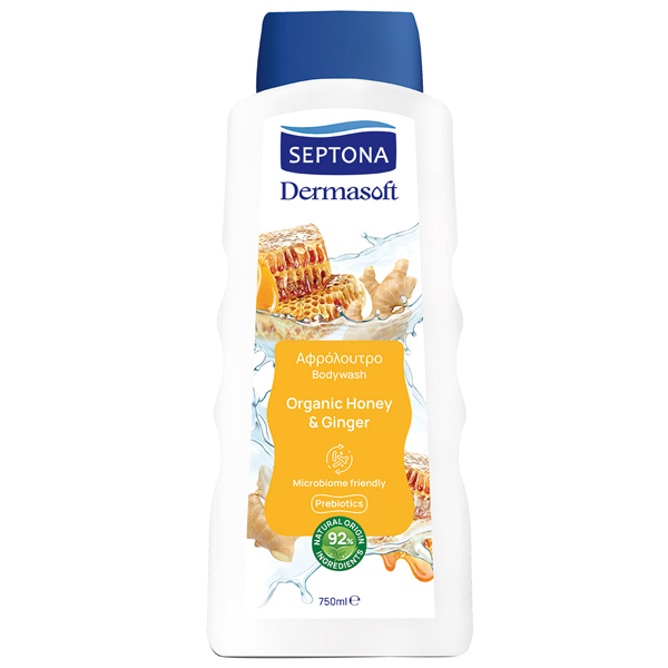 SEPTONA DERMASOFT ΑΦΡΟΛΟΥΤΡΟ HONEY ΚΑΙ GINGER 750ml