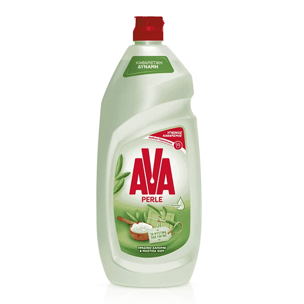 AVA PERLE ΠΙΑΤΩΝ  900ml - (ΠΡΑΣΙΝΟ ΣΑΠΟΥΝΙ ΚΑΙ ΜΑΣΤΙΧΑ) - ΕΛΛΗΝΙΚΟ