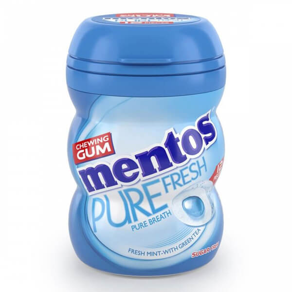 MENTOS PURE FRESH MEDIUM BOTTLE (4x60gr.) - (FRESHMINT)