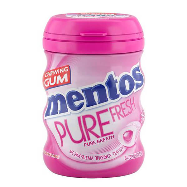 MENTOS PURE FRESH MEDIUM BOTTLE (4x60gr.) - (BUBBLE FRESH)