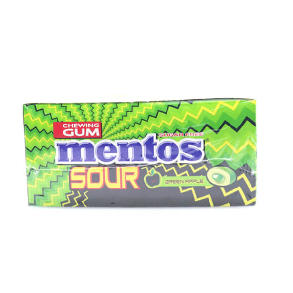 MENTOS PURE FRESH CURVY POCKET BOTTLE (28grx12τεμ) - (SOUR GREEN APPLE)