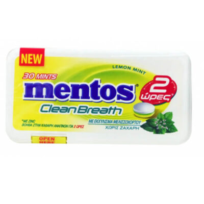 MENTOS CLEAN BREATH (12x21gr.) - (LEMONMINT)