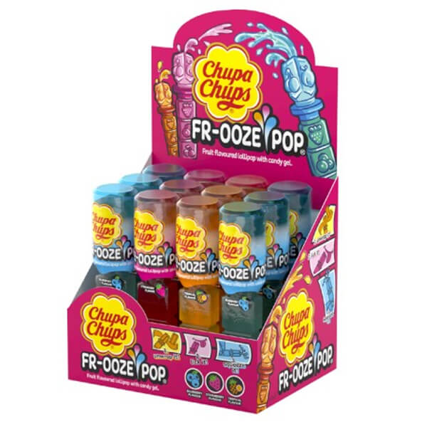 CHUPA CHUPS ΓΛEIΦΙΤΖΟΥΡΙ FR-OOZE POP (12τεμ.) - (STRAWBERRY, BLUEBERRY, COLA)