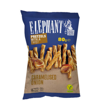 ELEPHANT TWISTED PRETZEL 80gr. - (ΚΑΡΑΜΕΛΩΜΕΝΟ ΚΡΕΜΜΥΔΙ)
