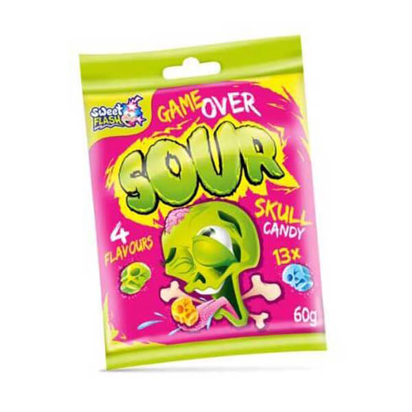 SOUR SKULL ΖΑΧΑΡΩΤΑ  60gr. - (GAME OVER)