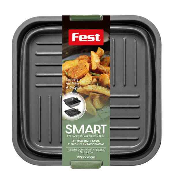 ΤΕΤΡΑΓΩΝΟ ΤΑΨΙ ΣΙΛΙΚΟΝΗΣ ΑΝΑ/ΜΕΝΟ 22x22x6 FEST SMA