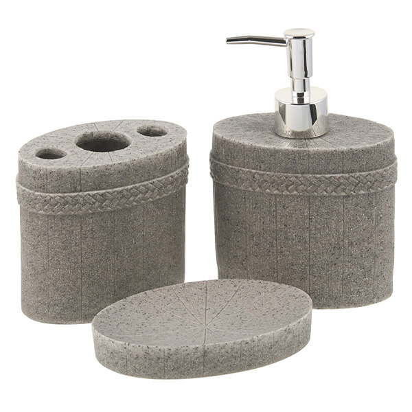 SMS-890 ΚΕΡΑΜΙΚΟ ΣΕΤ ΜΠΑΝΙΟΥ DISP.ΣΕΤ/3  ΜΠΕΖ-ΓΚΡΙ