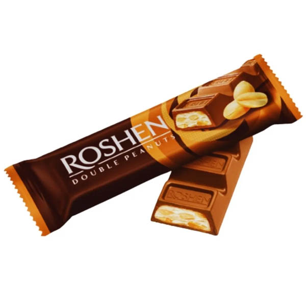 ROSHEN ΜΠΑΡΑ ΣΟΚΟΛΑΤΑΣ 29gr. - (ΓΑΛΑΚΤΟΣ ΜΕ ΦΥΣΤΙΚΙΑ ΚΑΙ ΚΡΕΜΑ ΦΥΣΤΙΚΙΟΥ)